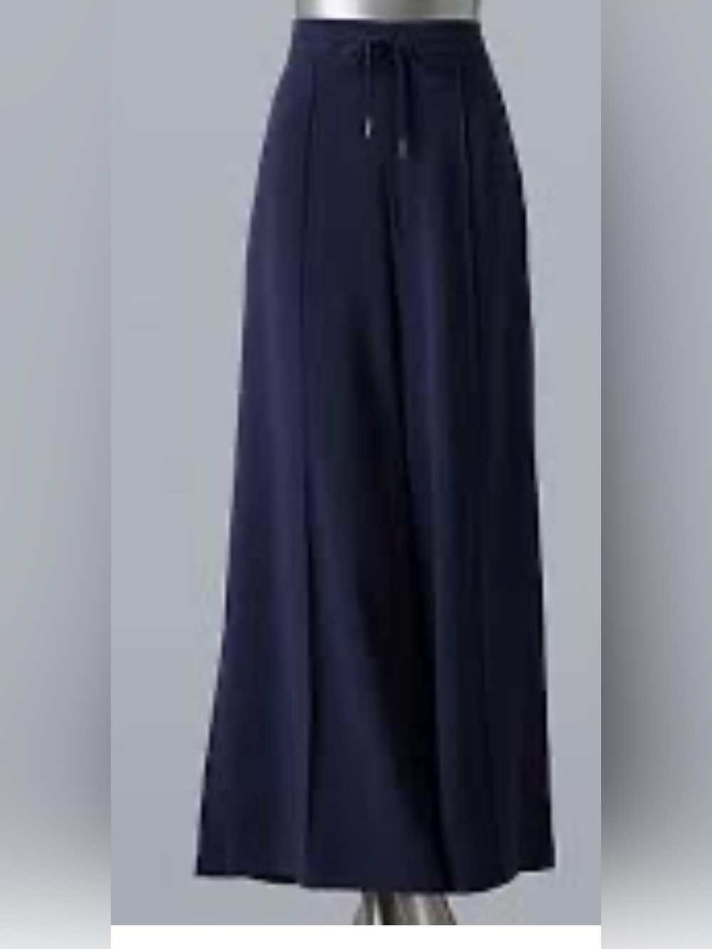 Women's Wide Leg Pants Simply Vera Wang Maritime Blue Sz Small Pull-On Style